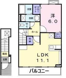 カーサ　プラシードⅠの物件間取画像